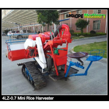 9.7kw Engine Power Light Structure Mini Rice Harvester